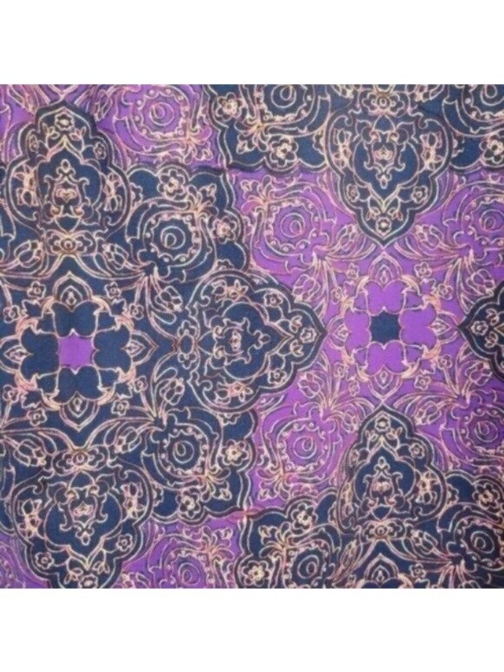 J. Mclaughlin | Catalina Cloth Boca Printed Tunic 3/4 Sleeve Purple - Picture 8 of 9